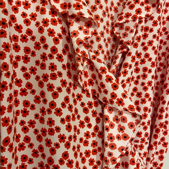 Topshop cute floral wrap dress - Picture 4 of 4